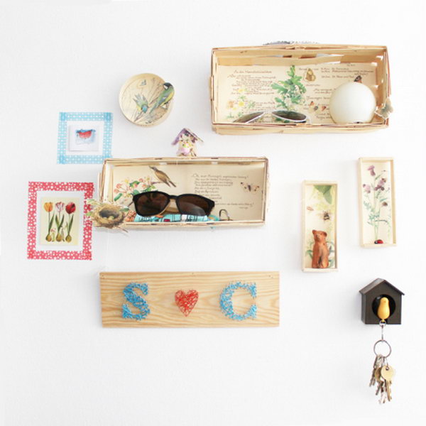Storage box on the wall. Smart, well organized, bright and beautiful. Having the right storage containers can make a difference when storing your possessions to keep them safe and easily accessible.