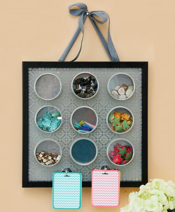 Magnetic ornament organizer. Smart, well organized, bright and beautiful. Having the right storage containers can make a difference when storing your possessions to keep them safe and easily accessible.