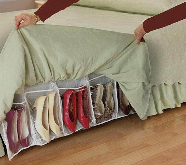 Shoe rack under the bed,