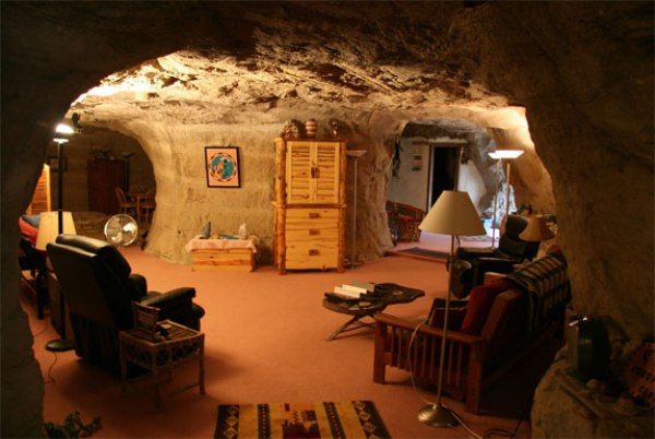 Sala Silvermine in Sweden. It is the deepest hotel in the world and is 155 meters underground. Guests are pampered in spectacular surroundings with open water and cave diving and can explore the lakes at sub-zero temperatures.
