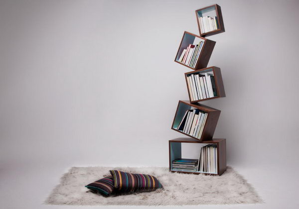 Equilibrium Bookcase Decorative Shelves,
