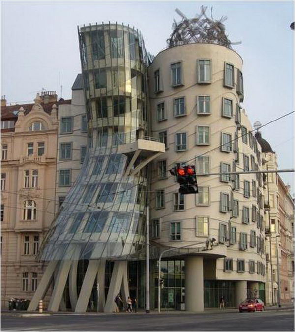 Dancing building (Prague, Czech Republic).