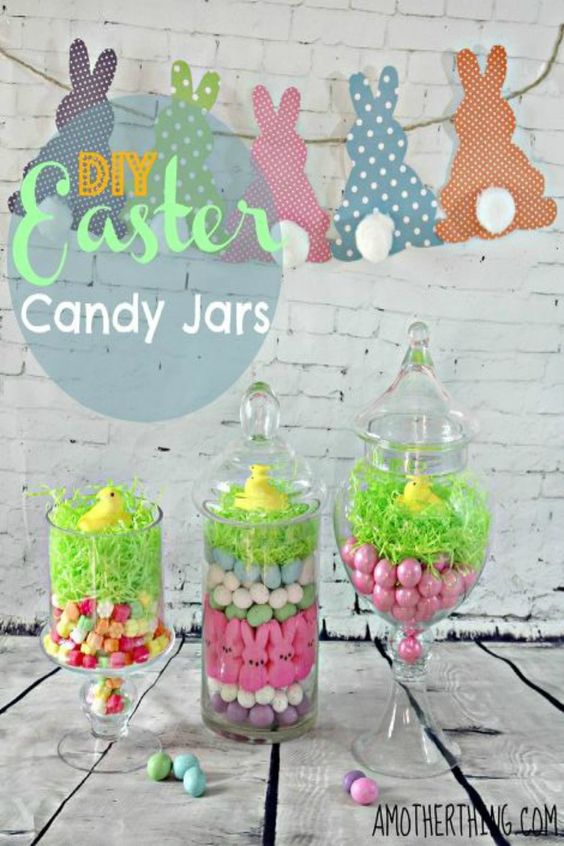 Easter candy glasses. 