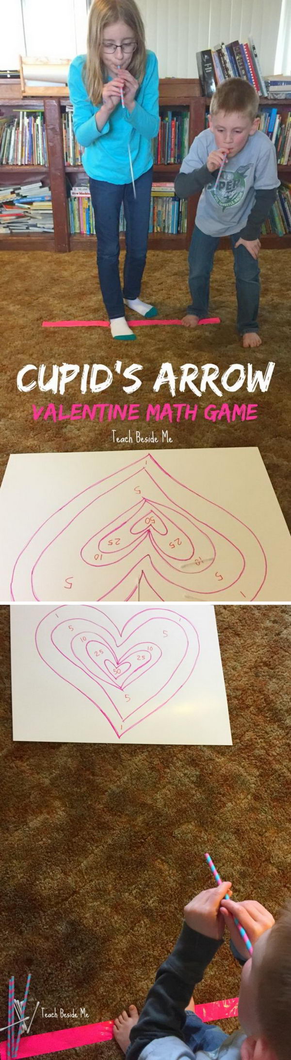 Cupid & # 39; s Arrow Math educational game. 