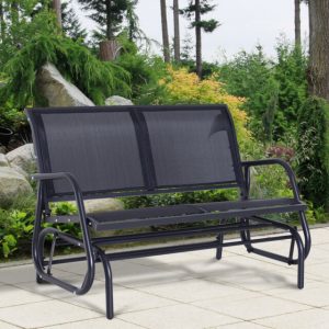 Outdoor Antique Iron Porch Swing Bench Patio Garden Deck Hanging 2 .