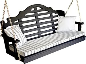 Amazon.com : Aspen Tree Black Swing 5' Amish Porch Pergola Hanging .