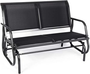 Amazon.com: Vilobos Outdoor Swing Glider Bench for 2 Persons Patio .