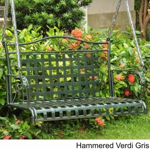 Shop International Caravan Mandalay Iron Patio Swing - Overstock .