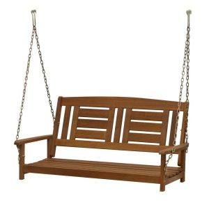 Furinno Tioman 2-Person Wood Porch Swing FG16409SC - The Home Dep