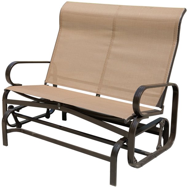 PatioPost Glider Bench Chair Outdoor 2 Person Loveseat Chair Patio .