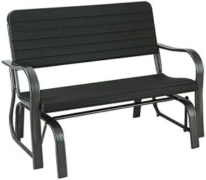 Amazon.com: Giantex Swing Glider Chair Patio Steel Porch Chair .