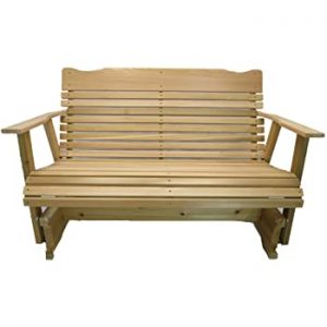 Amazon.com : Kilmer Creek 4' Natural Cedar Porch Glider, Amish .