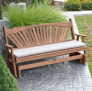 Amazon.com: Cedar Porch Glider Bench Outdoor Patio Gliding Bench .