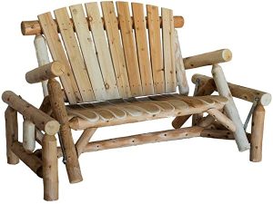 Amazon.com : Lakeland Mills CFU139 Cedar Log Glider Natural .