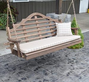 Amazon.com : Cedar Porch Swing, Amish Outdoor Hanging Porch Swings .