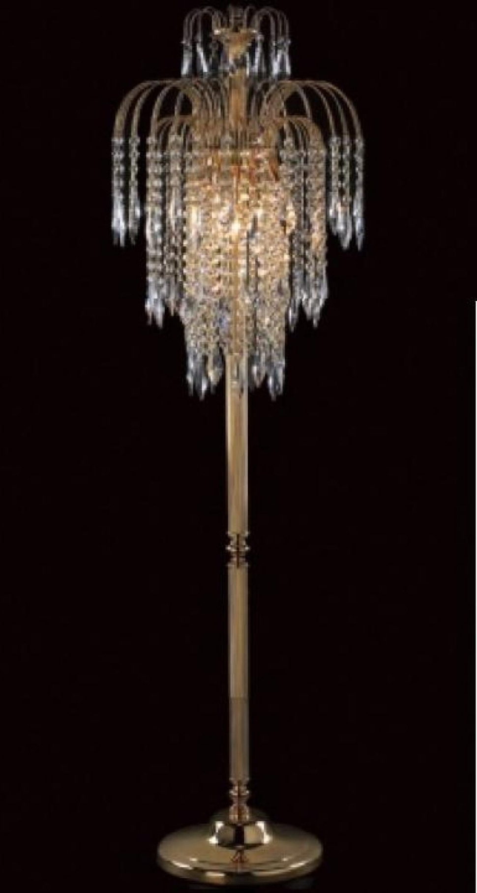 Faux Crystal Chandelier Table Lamps