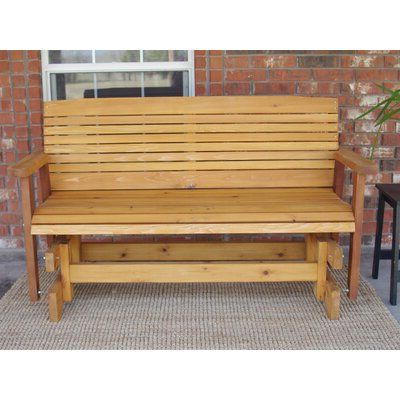 Cedar Colonial Style Glider Benches