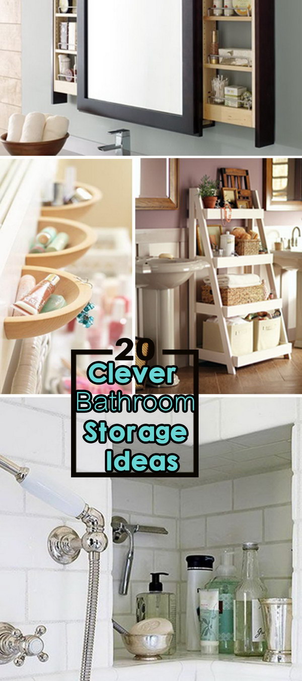 Clever ideas for storing bathrooms!