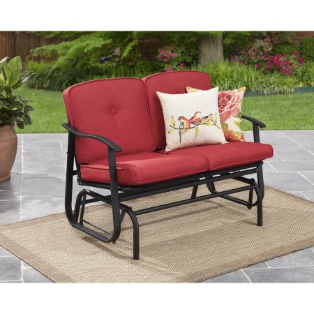 Outdoor Loveseat Gliders With Cushion
