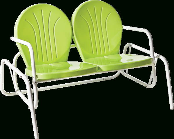 Metal Powder Coat Double Seat Glider Benches