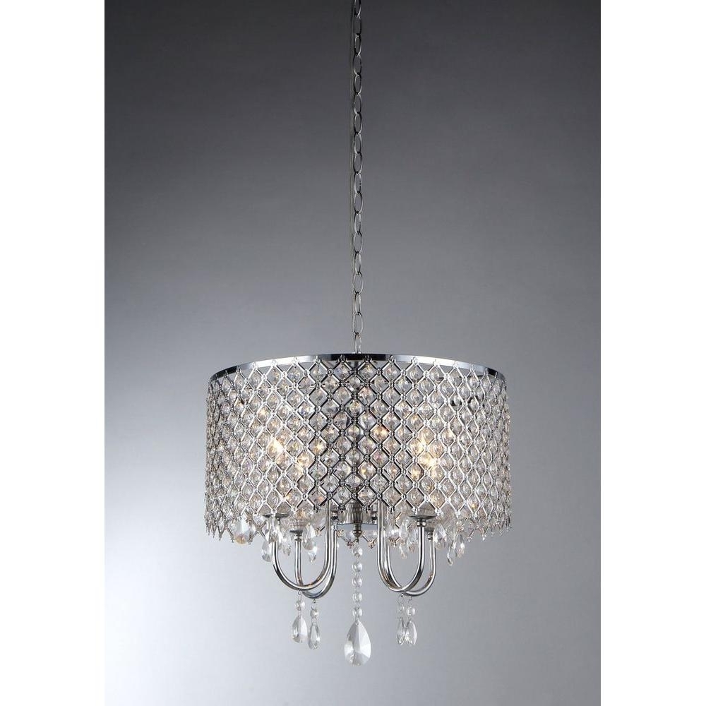 4 Light Crystal Chandeliers