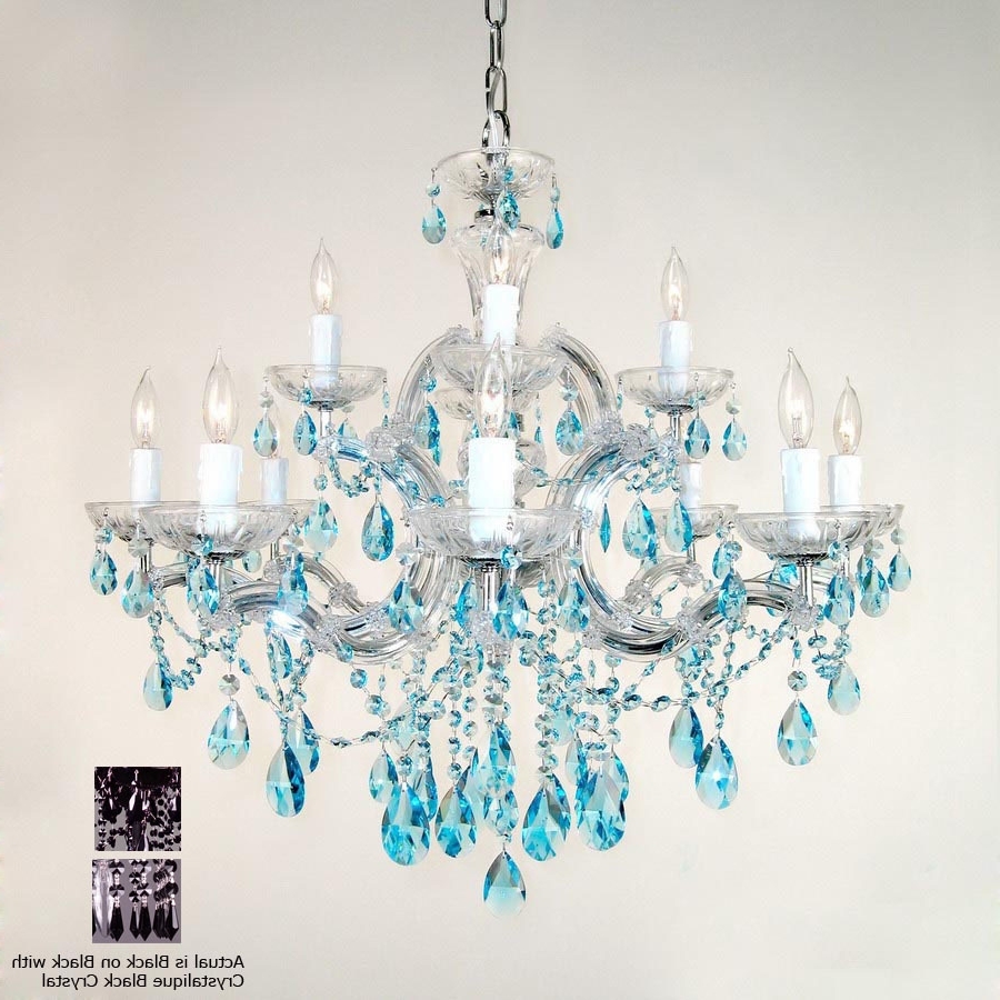 Turquoise Crystal Chandelier Lights