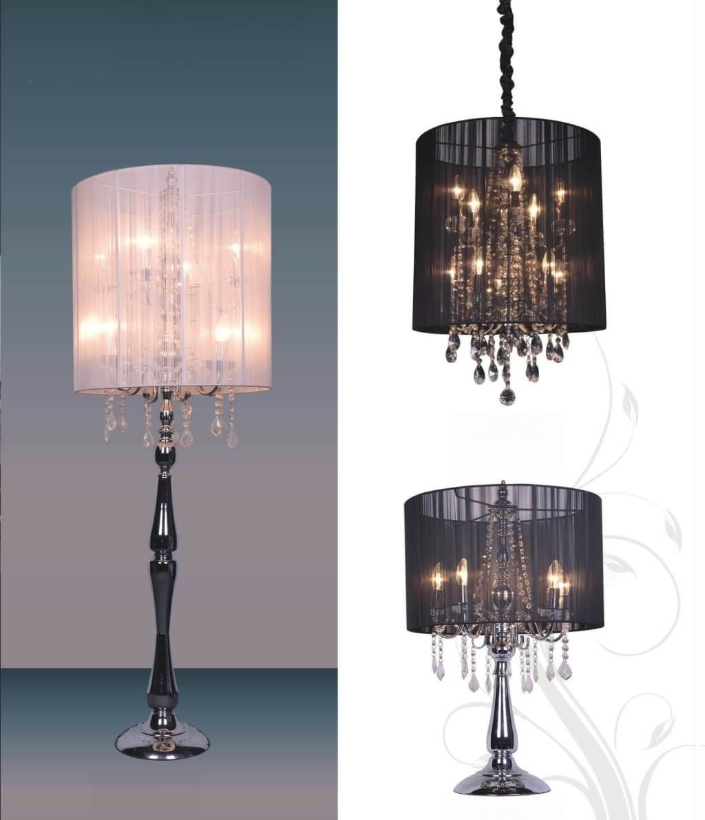 Small Crystal Chandelier Table Lamps