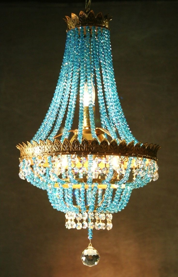 Turquoise Chandelier Crystals