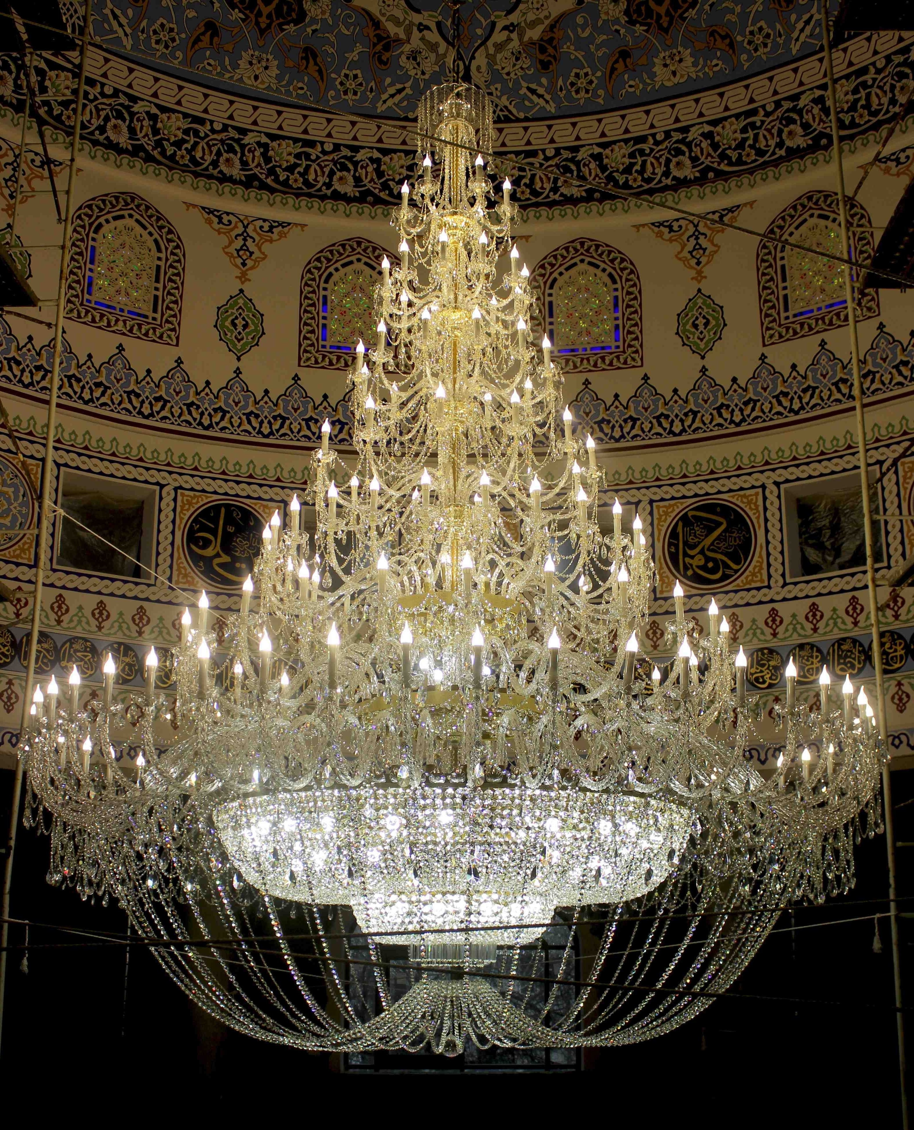 Selected photo of giant crystal chandeliers