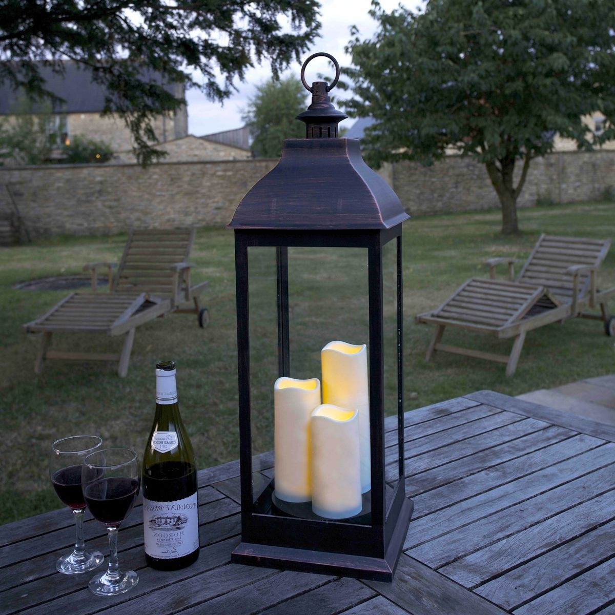 Outdoor Lanterns With Battery Candles