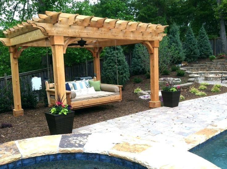 Pergola Porch Swings With Stand