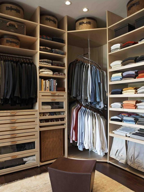 Maximize the closet space. To create more storage space, you can add shelves or drawers to accommodate your extra items. Plan to use the storage unit in advance so that your things are easily accessible.