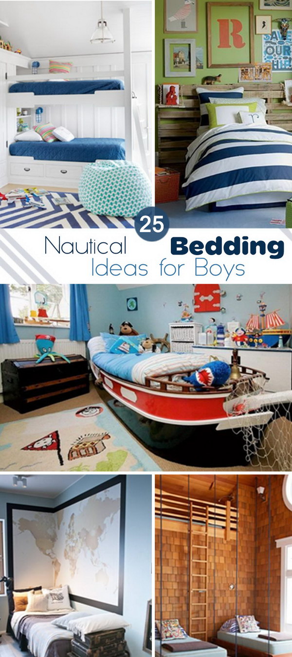 Nautical bedding ideas for boys!