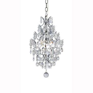 Hampton Bay 3-Light Chrome Branches Pendant with Crystals HH-1M-PC .