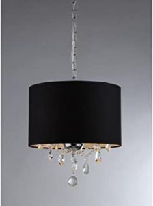 Whse of Tiffany RL9689 Brim 3-Light Crystal Chandelier, 10" x 15 .