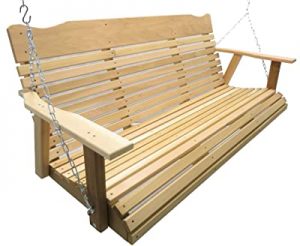 Amazon.com : Kilmer Creek 5 Foot Natural Cedar Porch Swing, Amish .