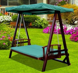 Swing swing swing! 3 Seater wooden garden swing chair seat hammock .