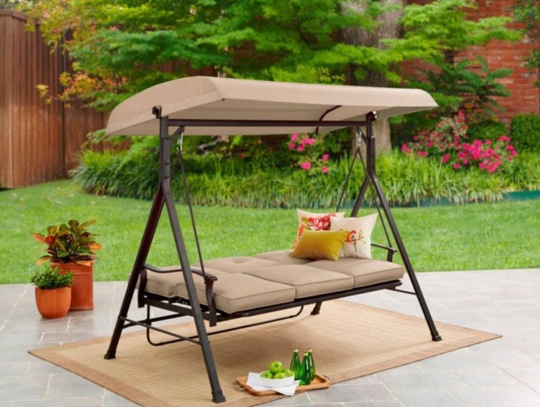 Review] Mainstay* 3 Seat Porch & Patio Swing - Cozy Home 1