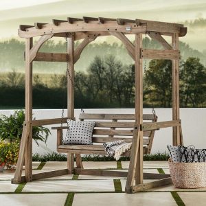 Backyard Discovery Wood Odessa Pergola Swing 1906624COM - The Home .