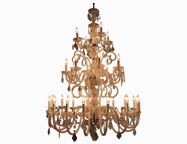 Traditional Large 3 Tier Crystal Chandelier • The Local Vau