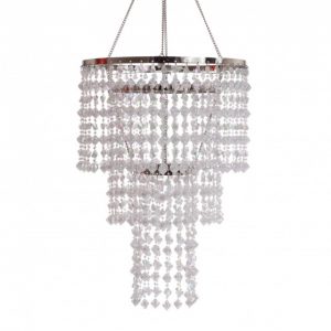 3 Tier Gemstone Crystal Chandeli