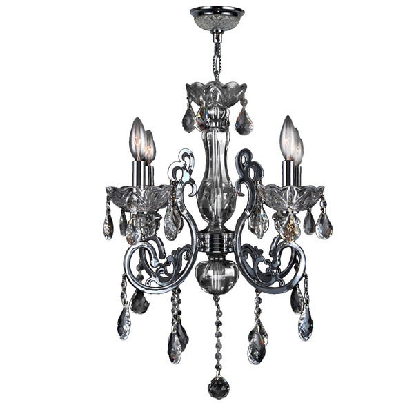 Shop French Scroll Collection 4 Light Chrome Finish and Chrome .