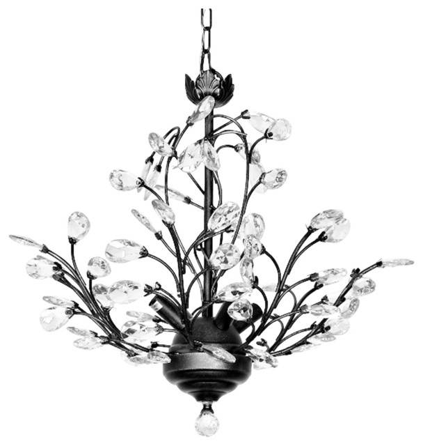 Julia 4 Light Crystal Chandelier, Modern and Contemporary .