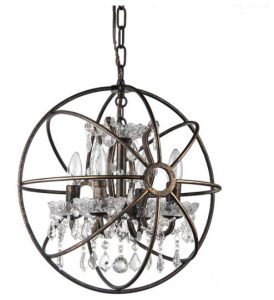 Afaura 4 Light Crystal Chandelier - Transitional - Chandeliers .