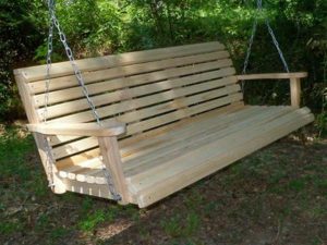 Cypress 5 foot Roll Back Porch Swing – Magnolia Porch Swin