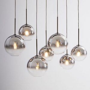 Build Your Own - Sculptural Glass 7-Light Chandeli