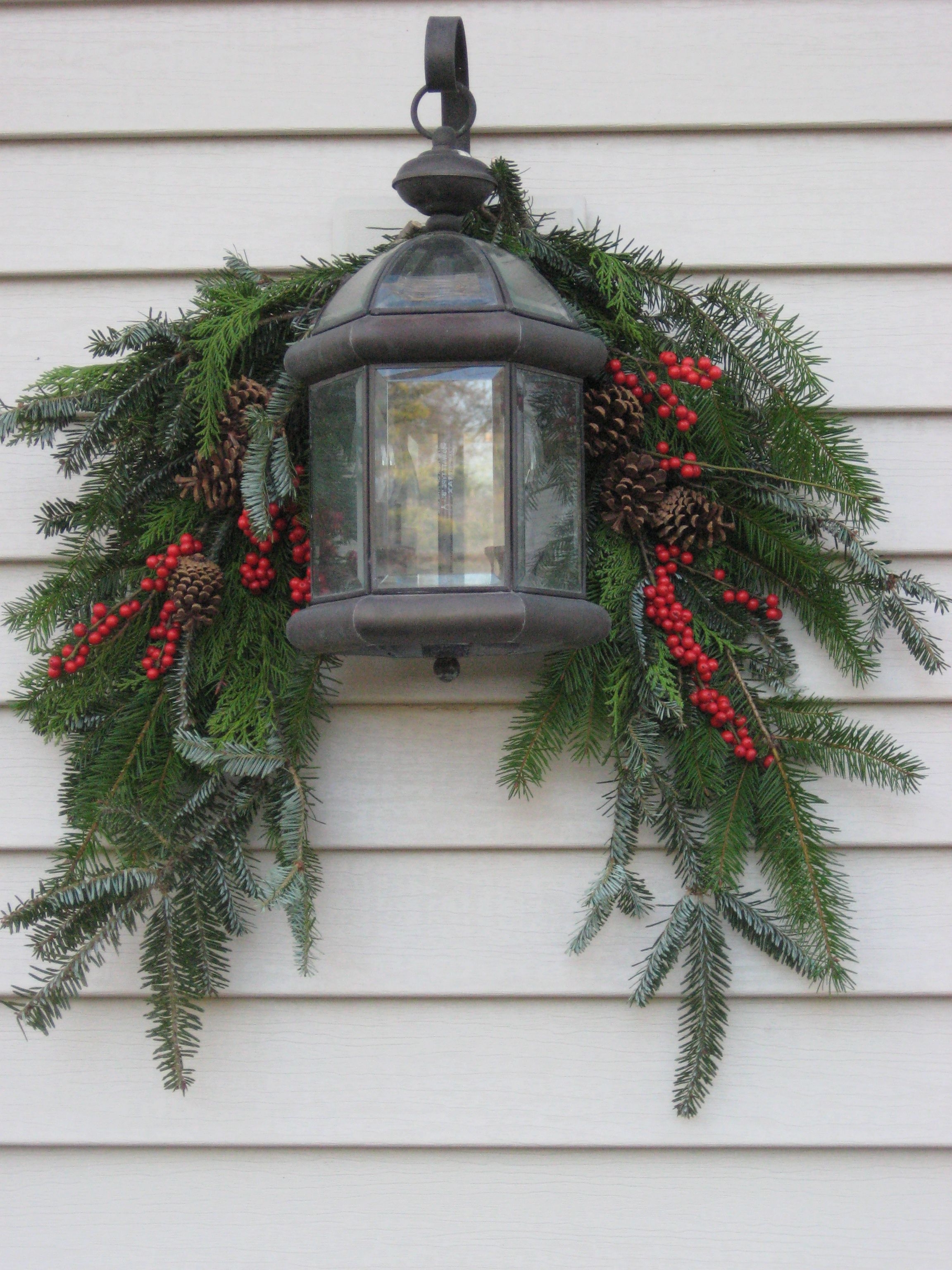 Select photo of outdoor holiday lanterns