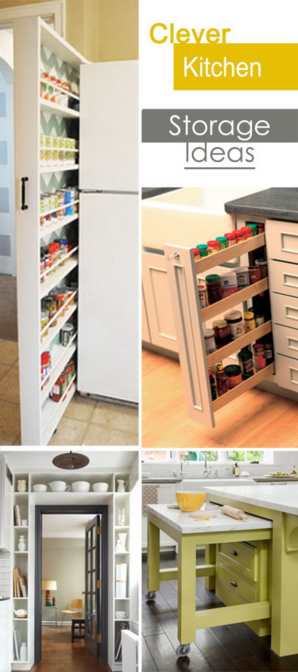 Clever ideas for storage in the kitchen!