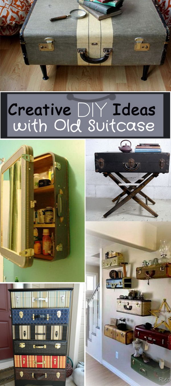 Creative DIY ideas with an old suitcase!
