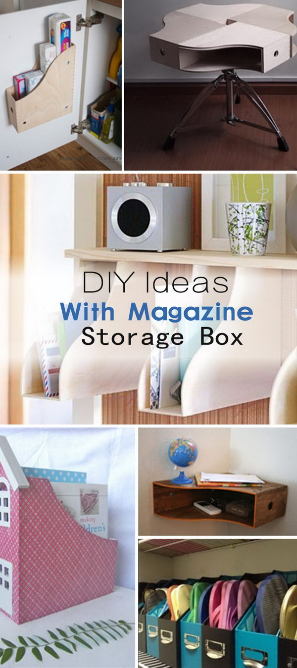 DIY ideas with magazine storage box!